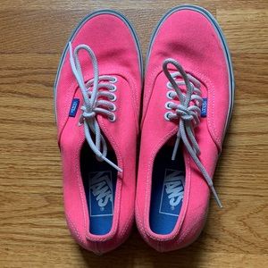 Neon pink Vans size 8.5 women’s